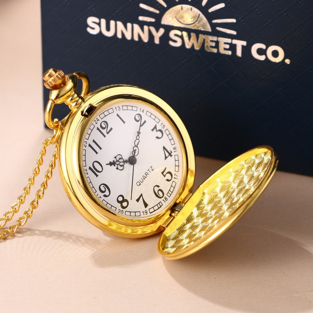 I Love You Luxury Vintage Pocket Watch