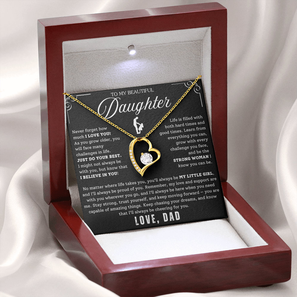 To My Daughter - From Dad - Luxury Gift Necklace SS#22