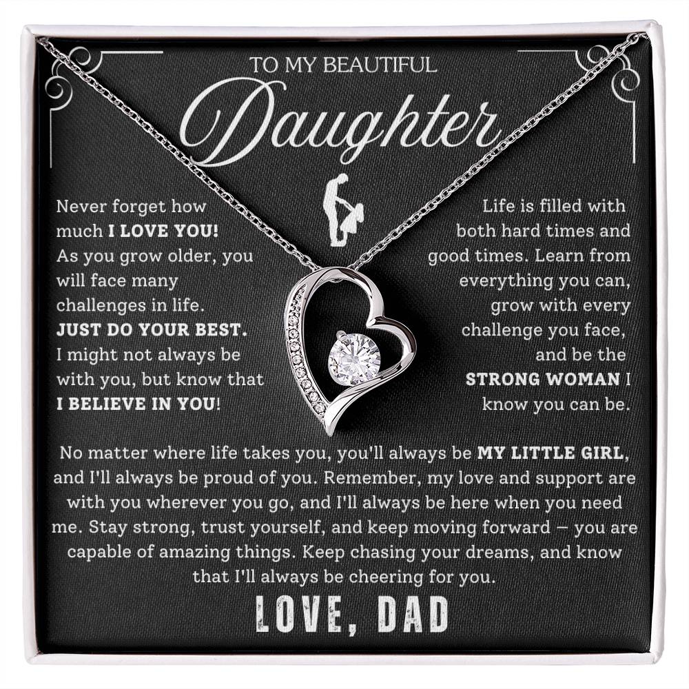 To My Daughter - From Dad - Luxury Gift Necklace SS#22