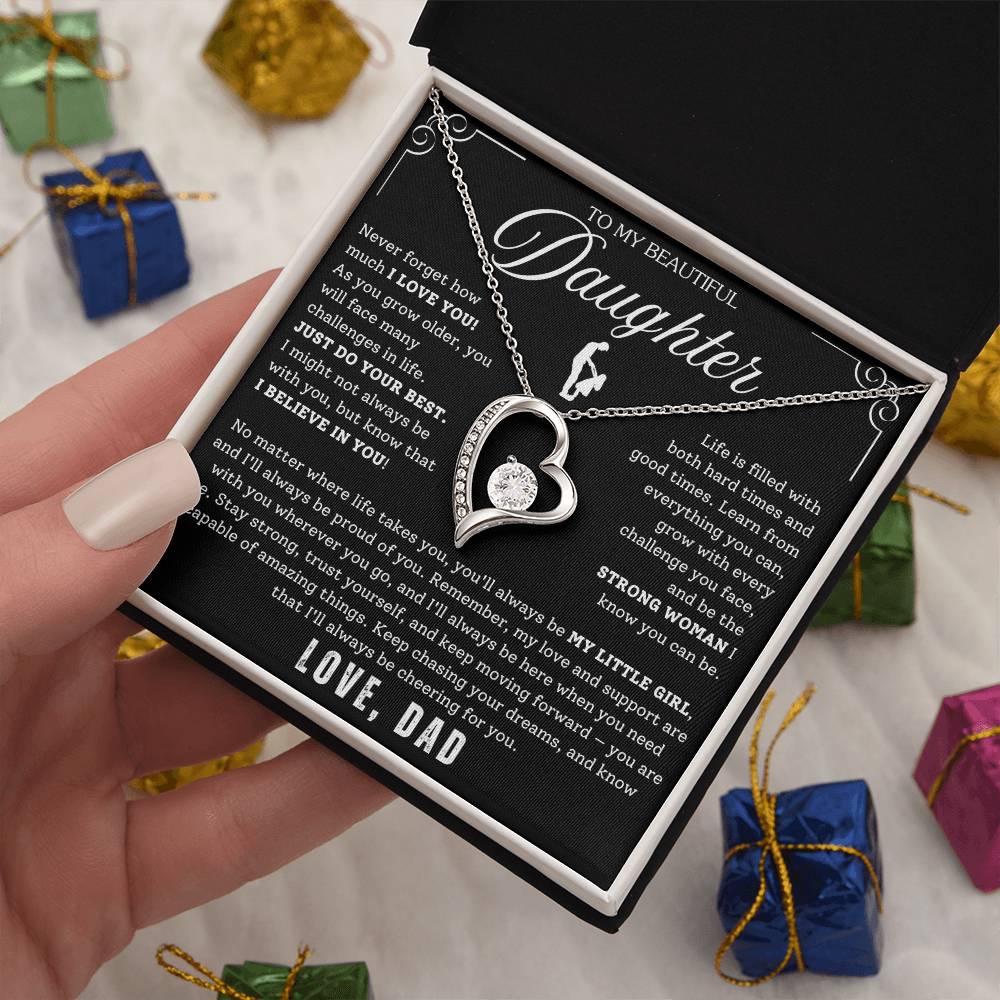 To My Daughter - From Dad - Luxury Gift Necklace SS#22