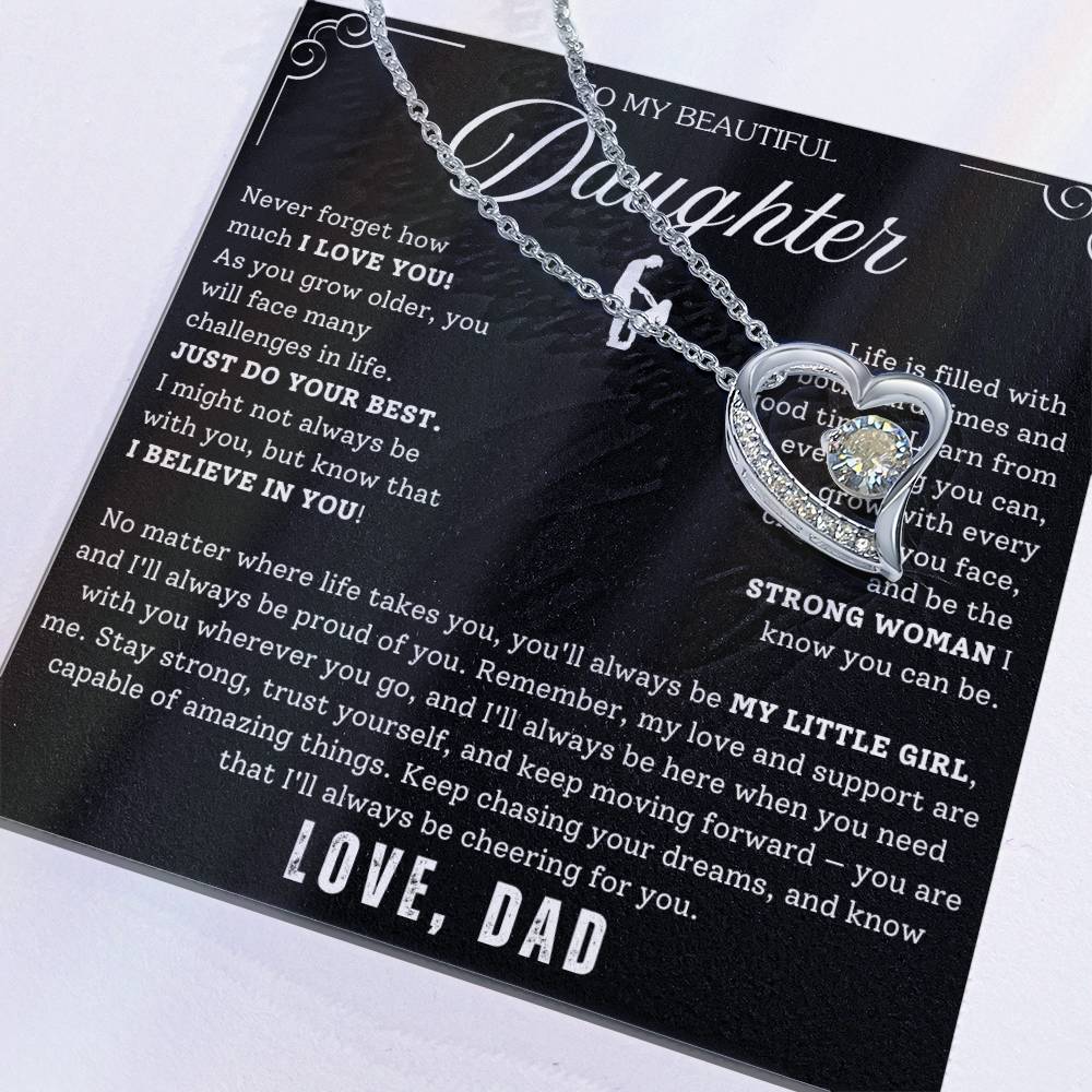 To My Daughter - From Dad - Luxury Gift Necklace SS#22