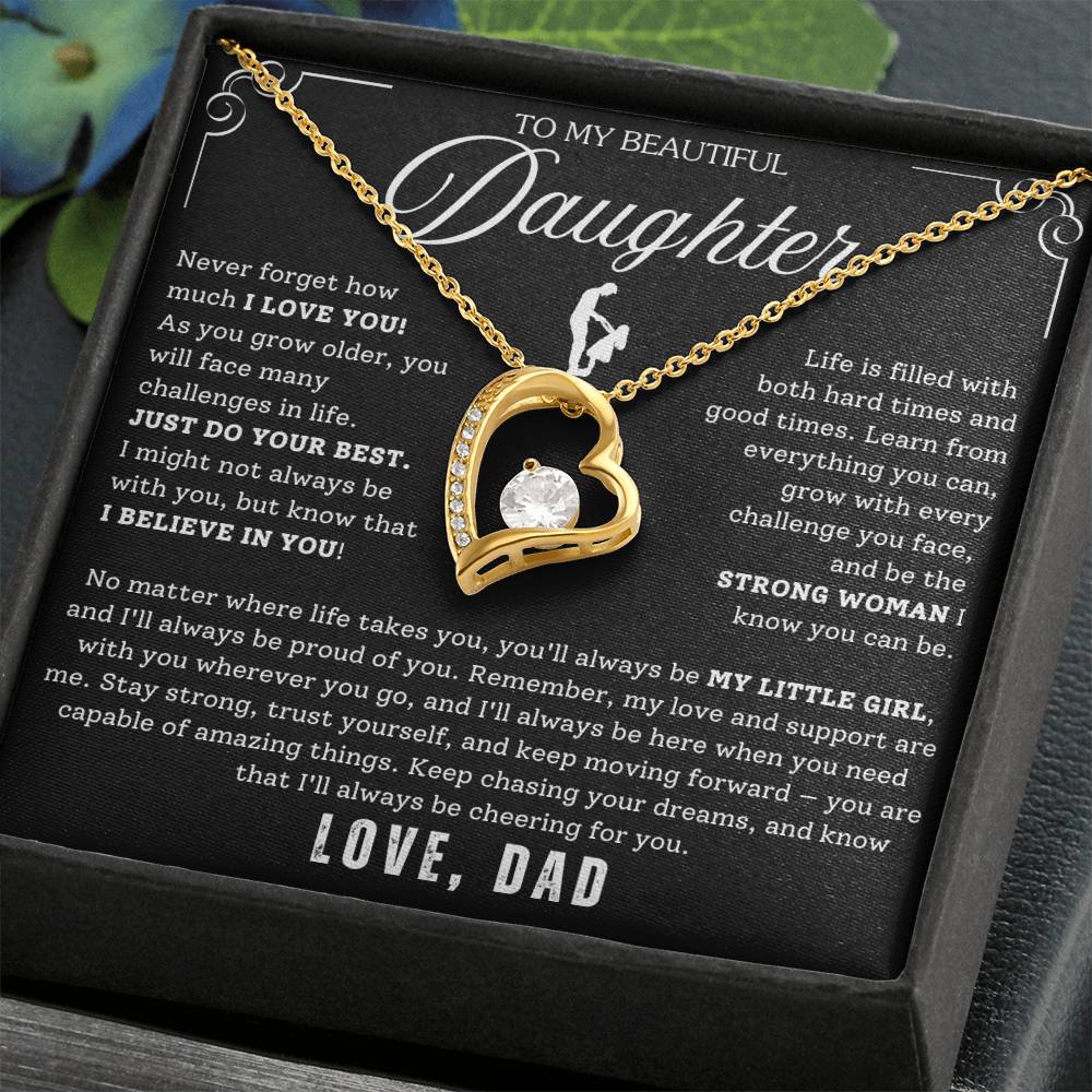 To My Daughter - From Dad - Luxury Gift Necklace SS#22