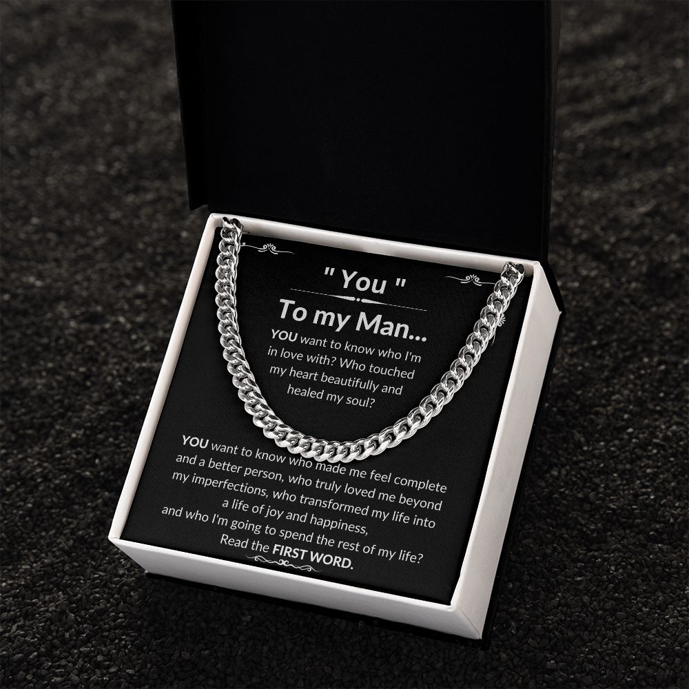 To My Man Luxury Cuban Necklace - YOU
