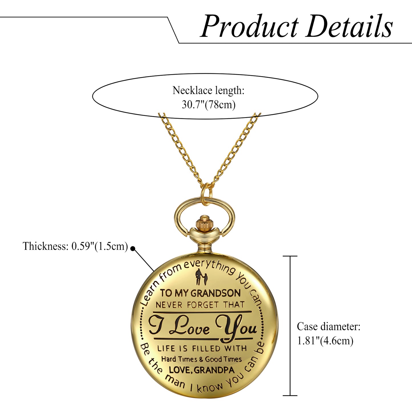 Best Gift For Grandson - Luxury Vintage Pocket Watch