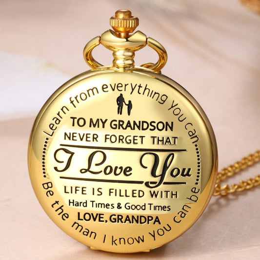 Best Gift For Grandson - Luxury Vintage Pocket Watch
