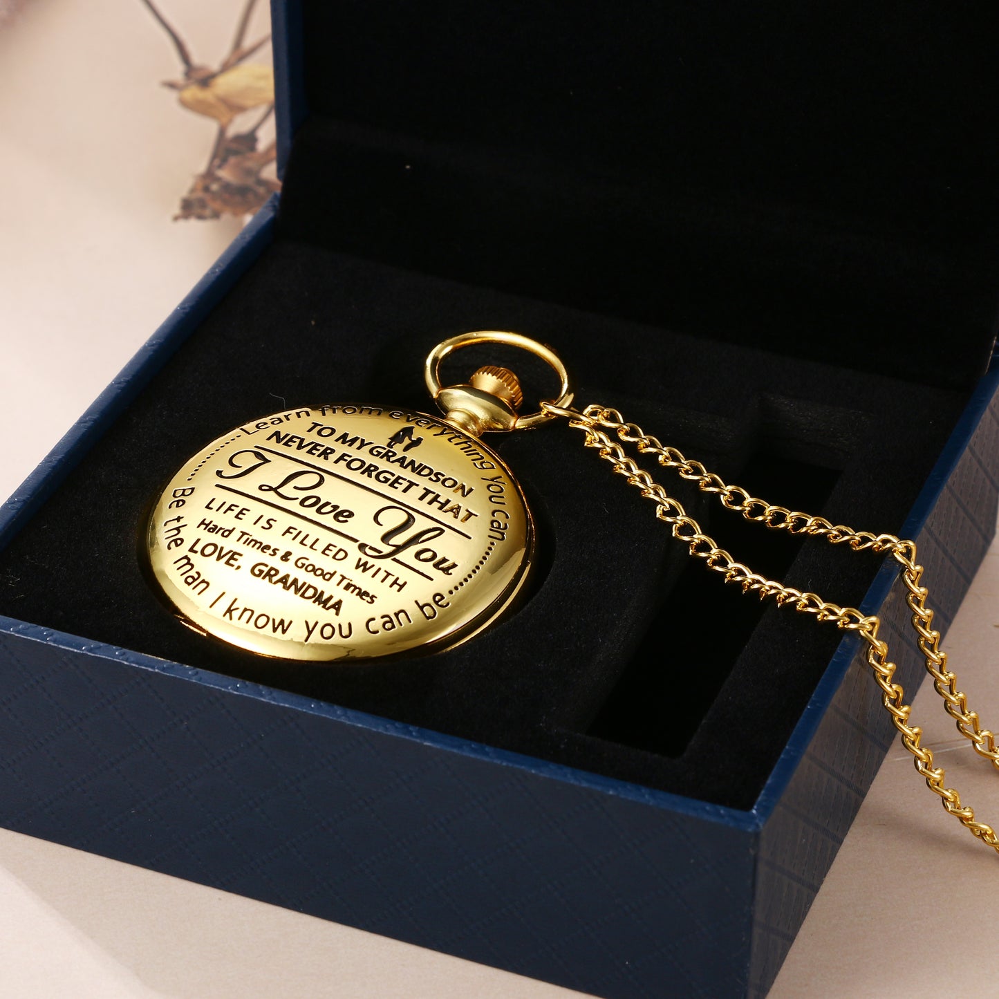 To Grandson / From Grandma - Luxury Vintage Pocket Watch