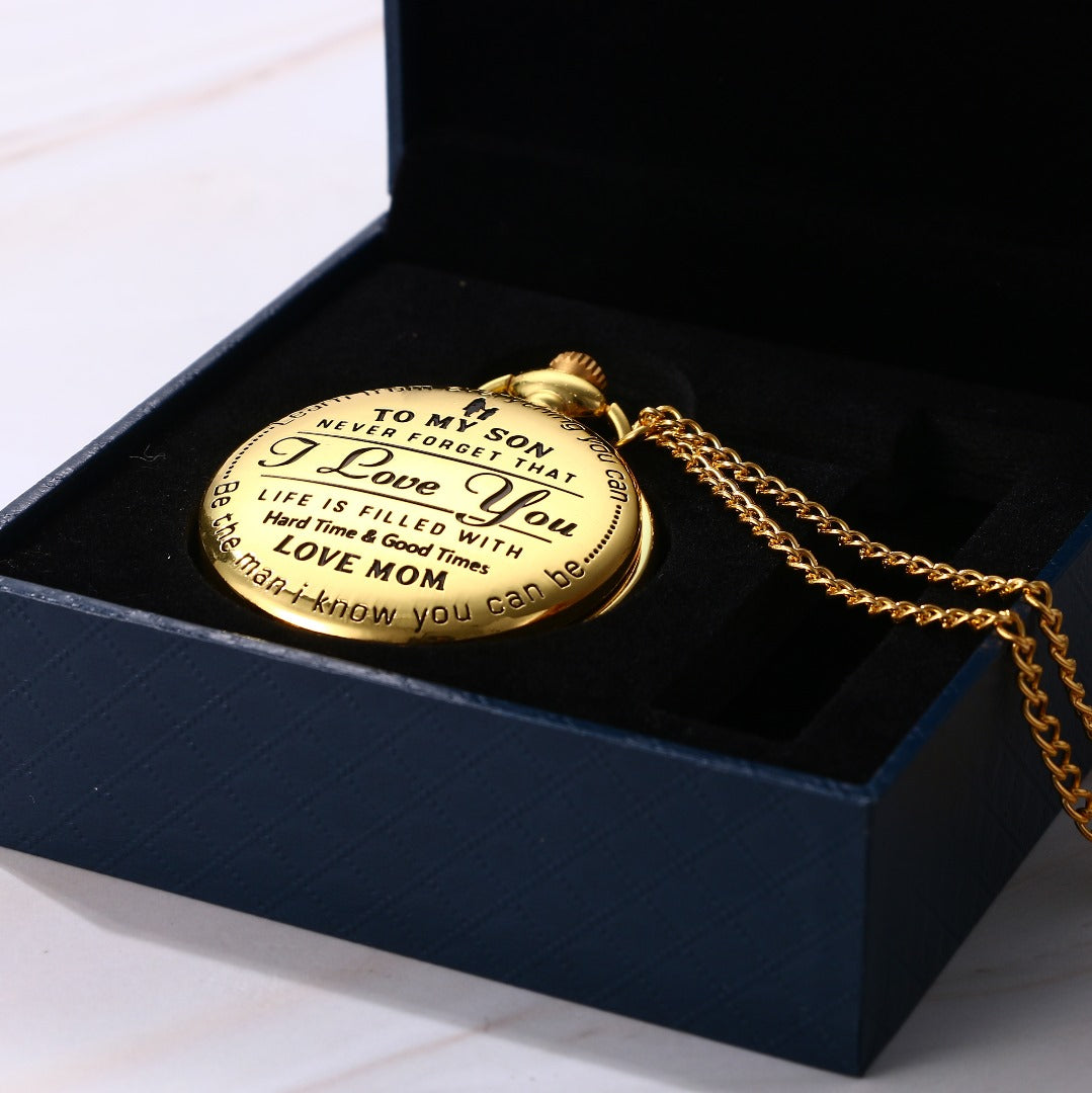 Special Gift For Son From Mom- Luxury Vintage Pocket Watch