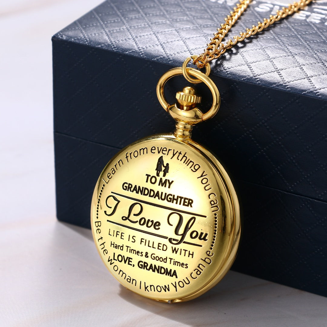 To Granddaughter / From Grandma - Luxury Vintage Pocket Watch