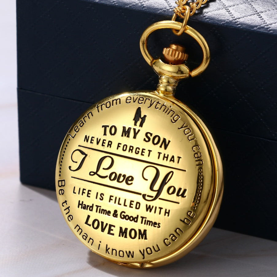 Special Gift For Son From Mom- Luxury Vintage Pocket Watch