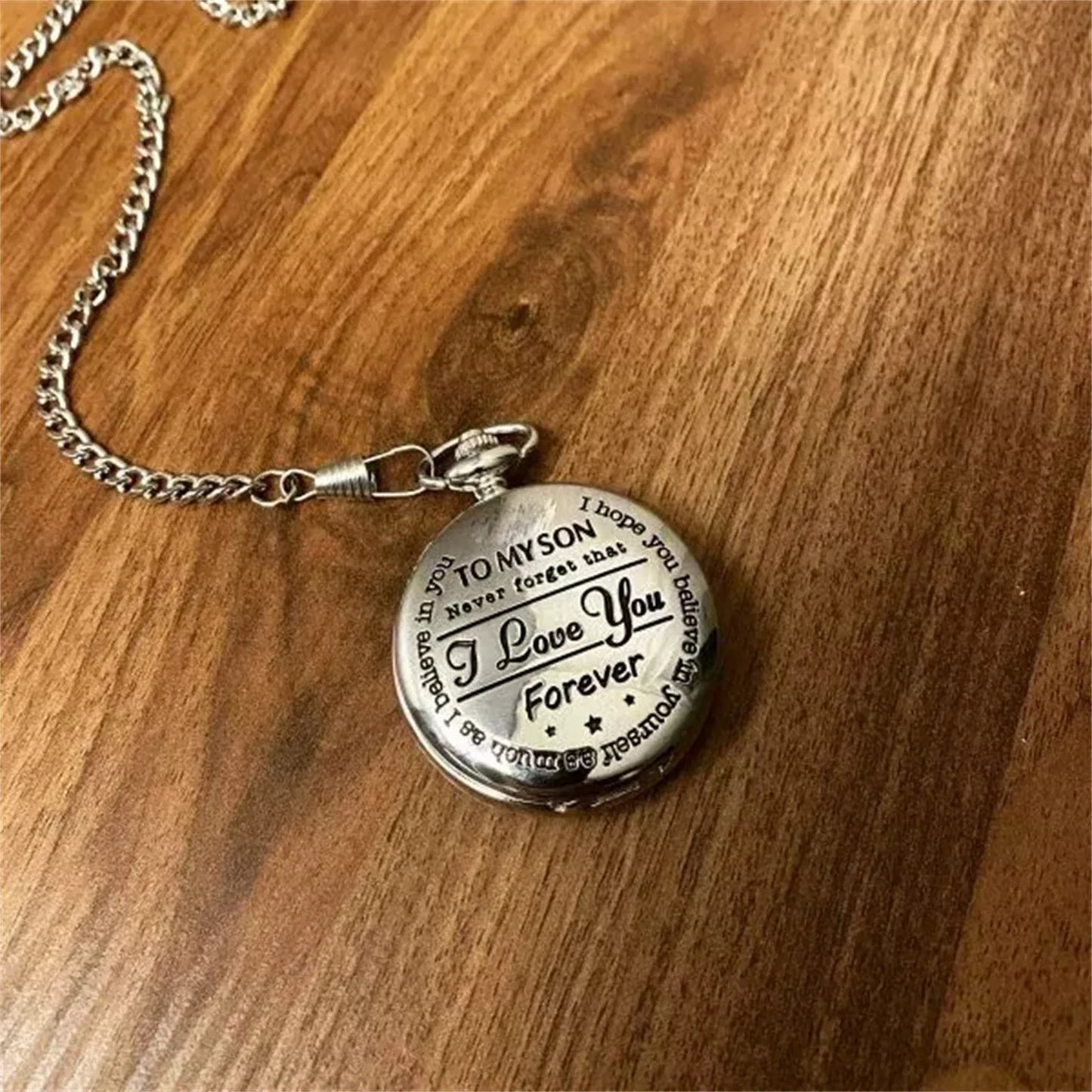 To My Son Pocket Watch - I Love You Forever!