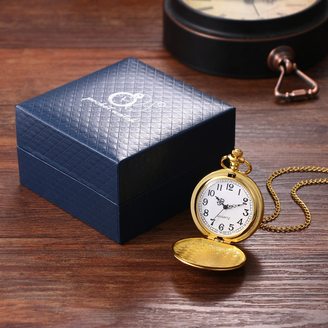 Special Gift For Grandson - Luxury Vintage Pocket Watch