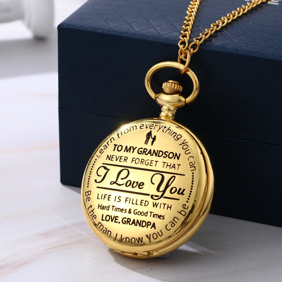 Best Gift For Grandson - Luxury Vintage Pocket Watch