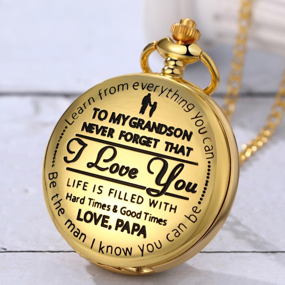 To Grandson / From Papa - Luxury Vintage Pocket Watch