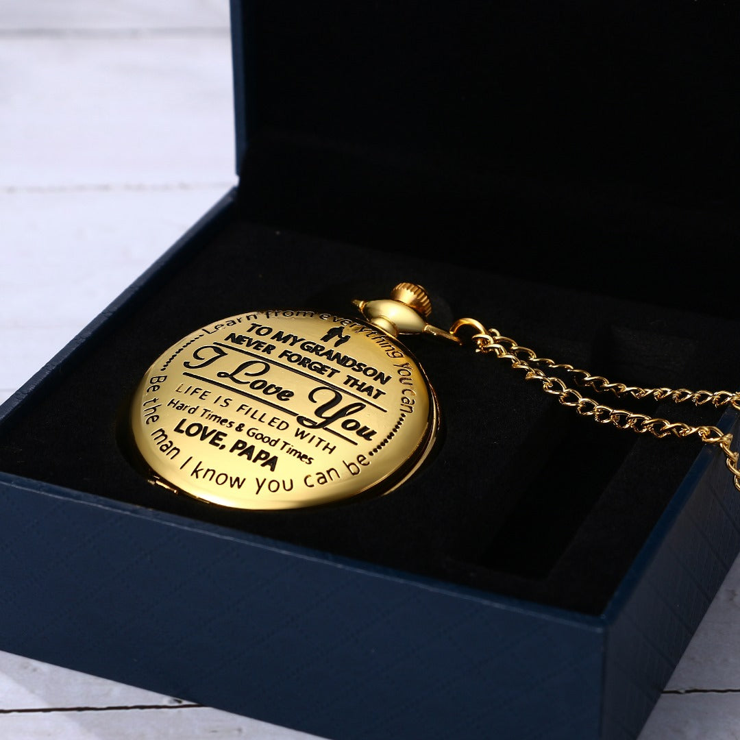 To Grandson / From Papa - Luxury Vintage Pocket Watch