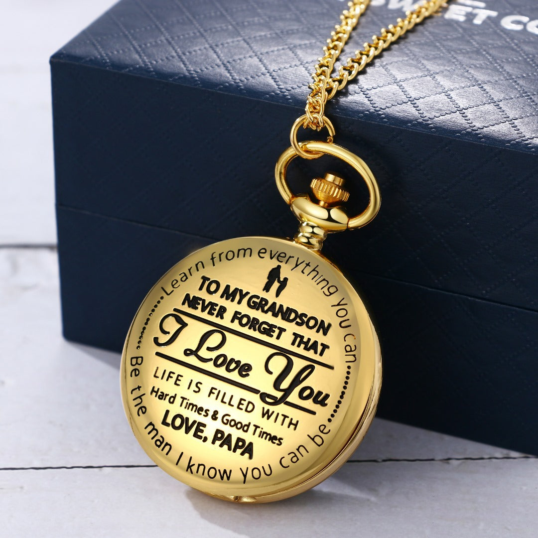 To Grandson / From Papa - Luxury Vintage Pocket Watch