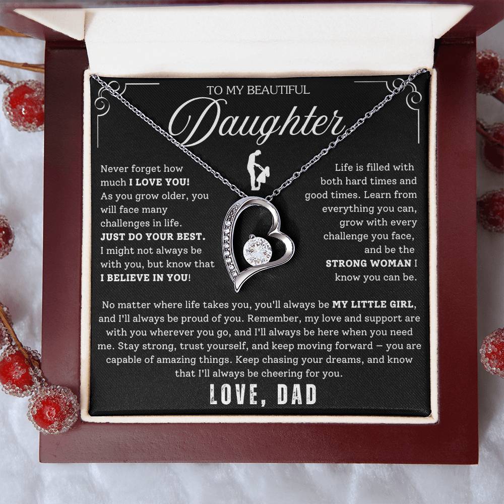 To My Daughter - From Dad - Luxury Gift Necklace SS#22