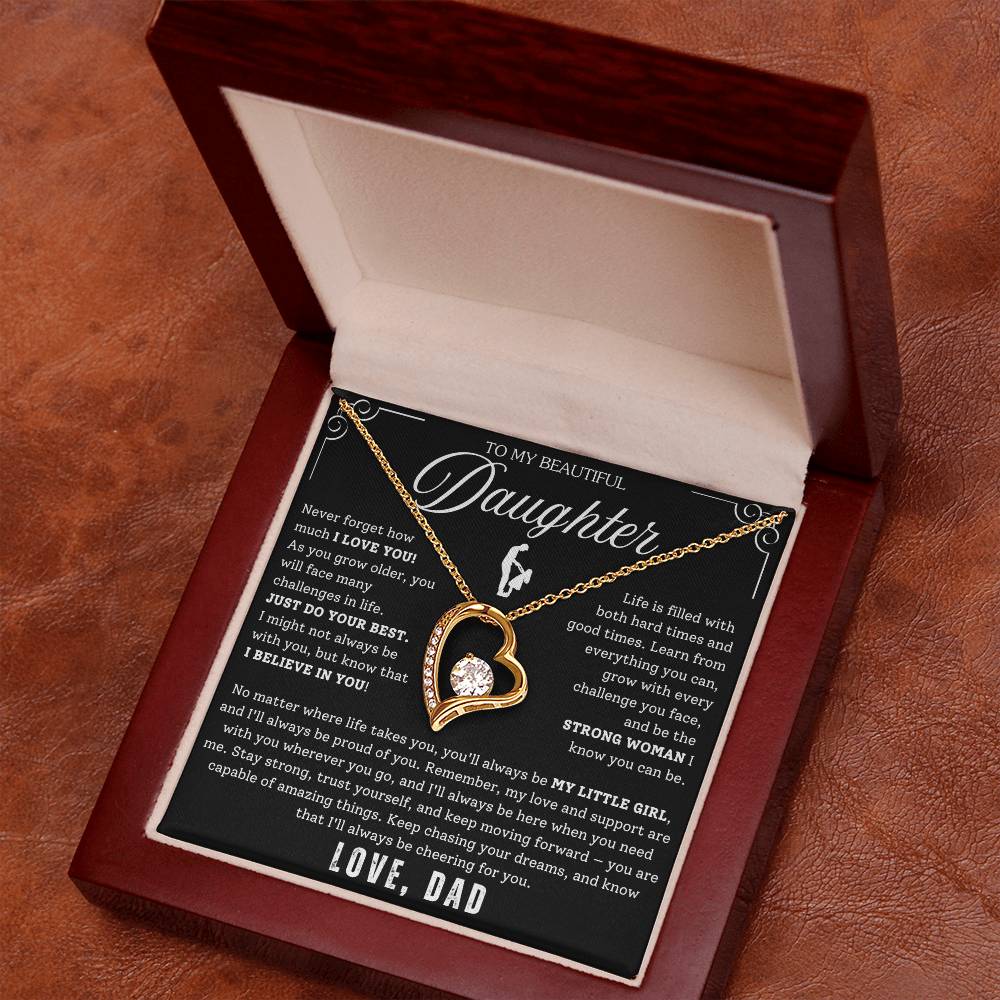 To My Daughter - From Dad - Luxury Gift Necklace SS#22