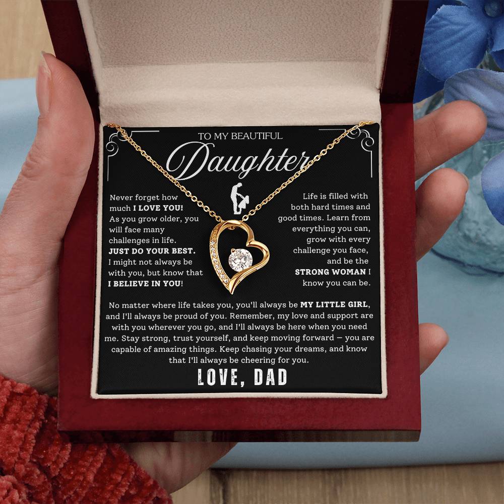 To My Daughter - From Dad - Luxury Gift Necklace SS#22
