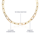 To Granddaughter CZ Paperclip Chain Necklace - SO - 0011