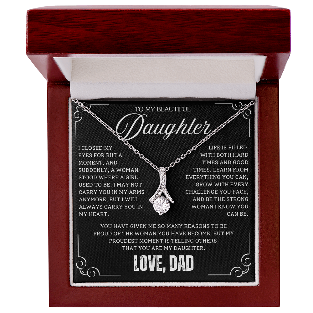 To My Daughter / From Dad - Luxury Alluring Beauty Necklace - SS#18