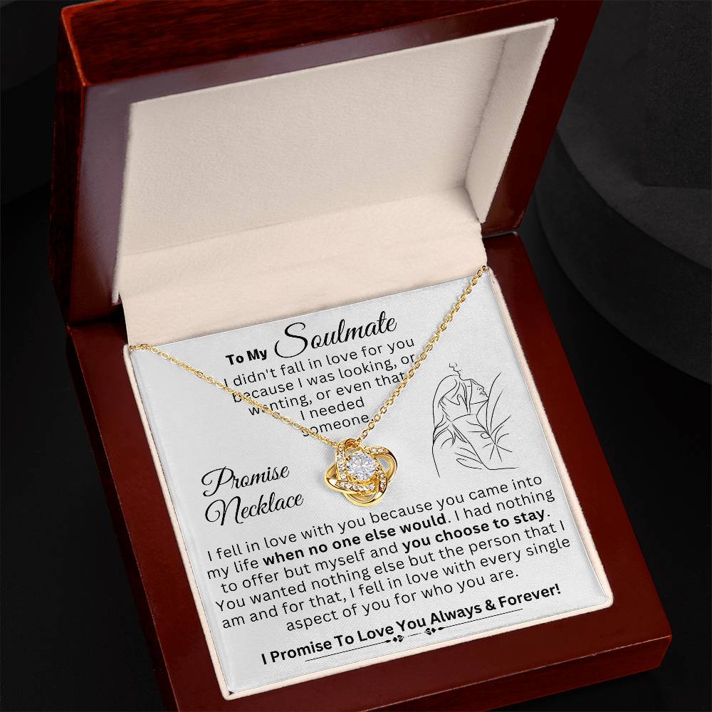 To My Soulmate - Love Knot Necklace  - SO#729384