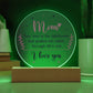 Special Gif for Mom - LED Acrylic Plaque