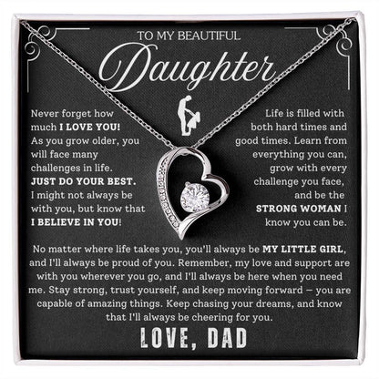 To My Daughter - From Dad - Luxury Gift Necklace SS#22