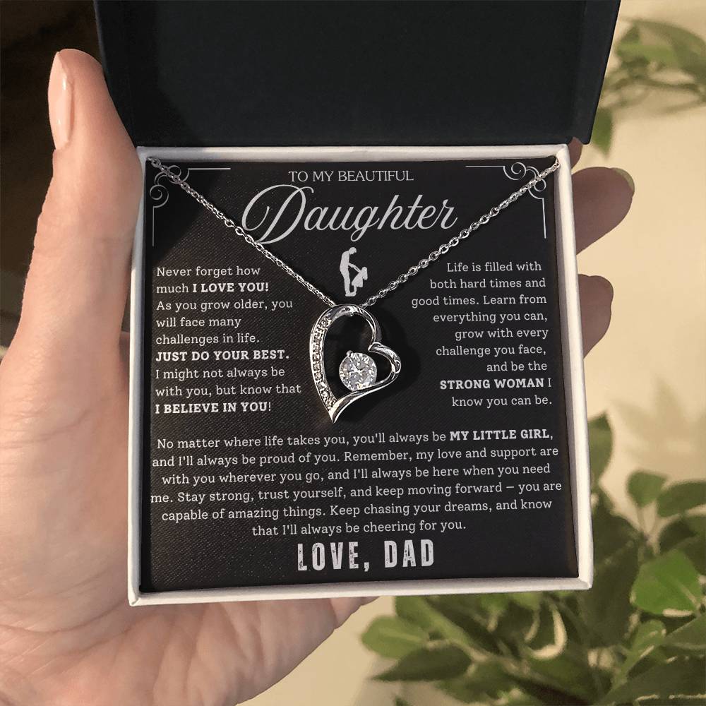 To My Daughter - From Dad - Luxury Gift Necklace SS#22