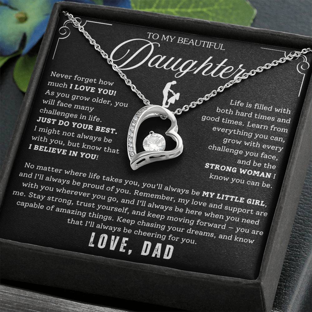 To My Daughter - From Dad - Luxury Gift Necklace SS#22