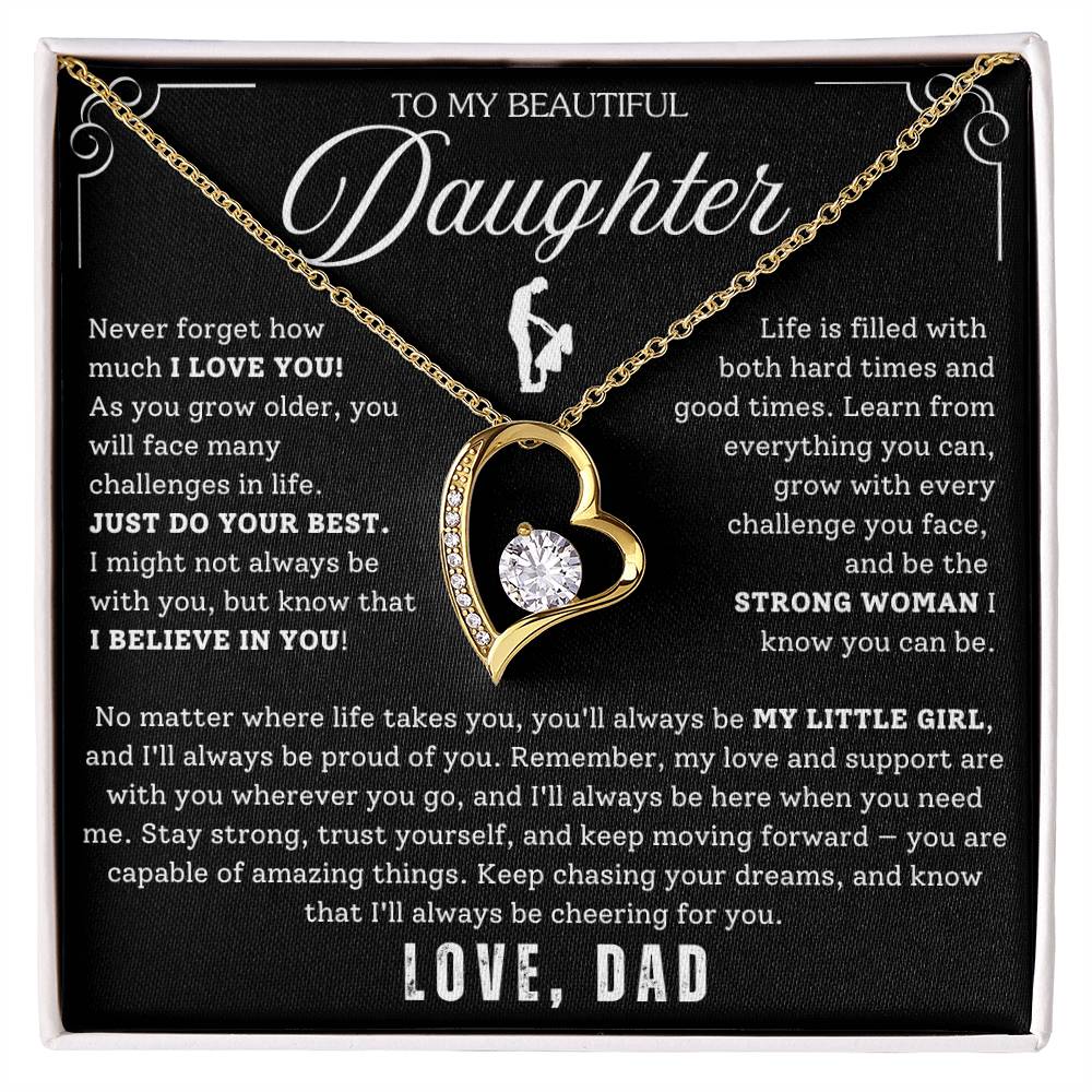 To My Daughter - From Dad - Luxury Gift Necklace SS#22