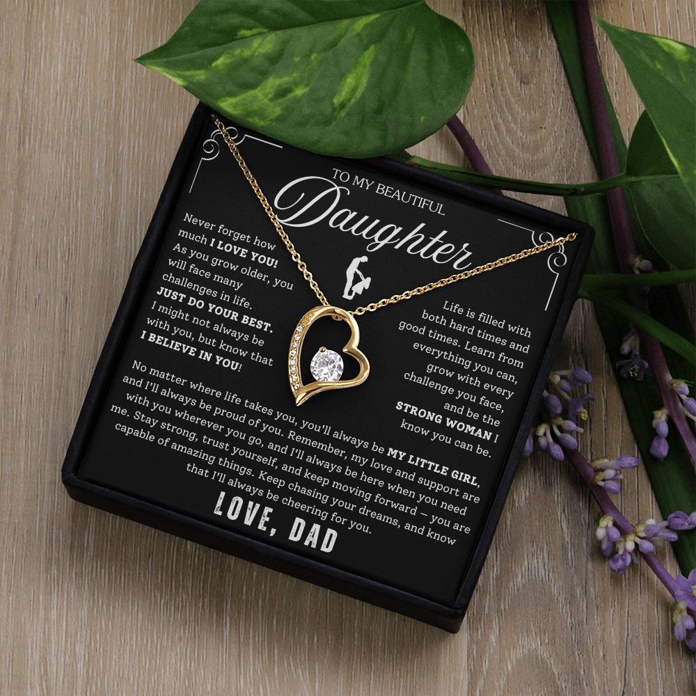 To My Daughter - From Dad - Luxury Gift Necklace SS#22
