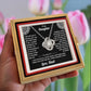 To My Daughter - From Dad - Rotating Rose Box Necklace Gift Set SS#28