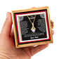 To My Daughter - From Dad - Rotating Rose Box Necklace Gift Set SS#28