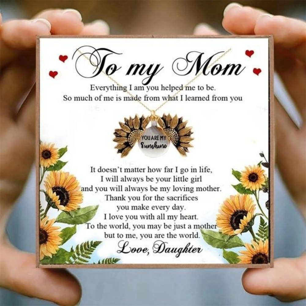 To my Mom - Luxury Sunflower Necklace
