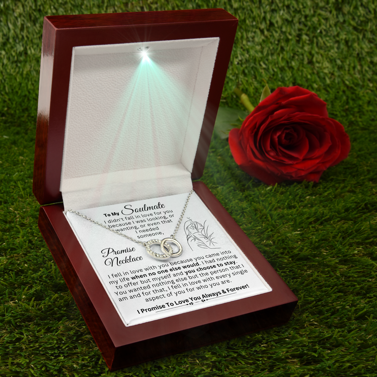 To My Soulmate Promise Necklace