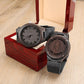 To my Grandson - Lion engraved wood watch