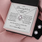 Love Knot Necklace With Free Zirconia Earring and Gift Box