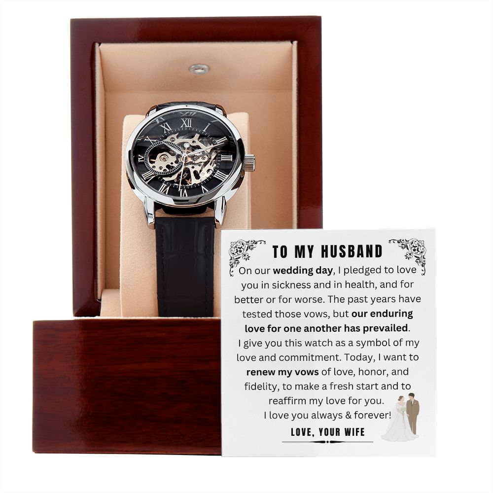 Wedding Vows Renewal - Luxury Gift Watch