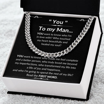 To My Man Luxury Cuban Necklace - YOU
