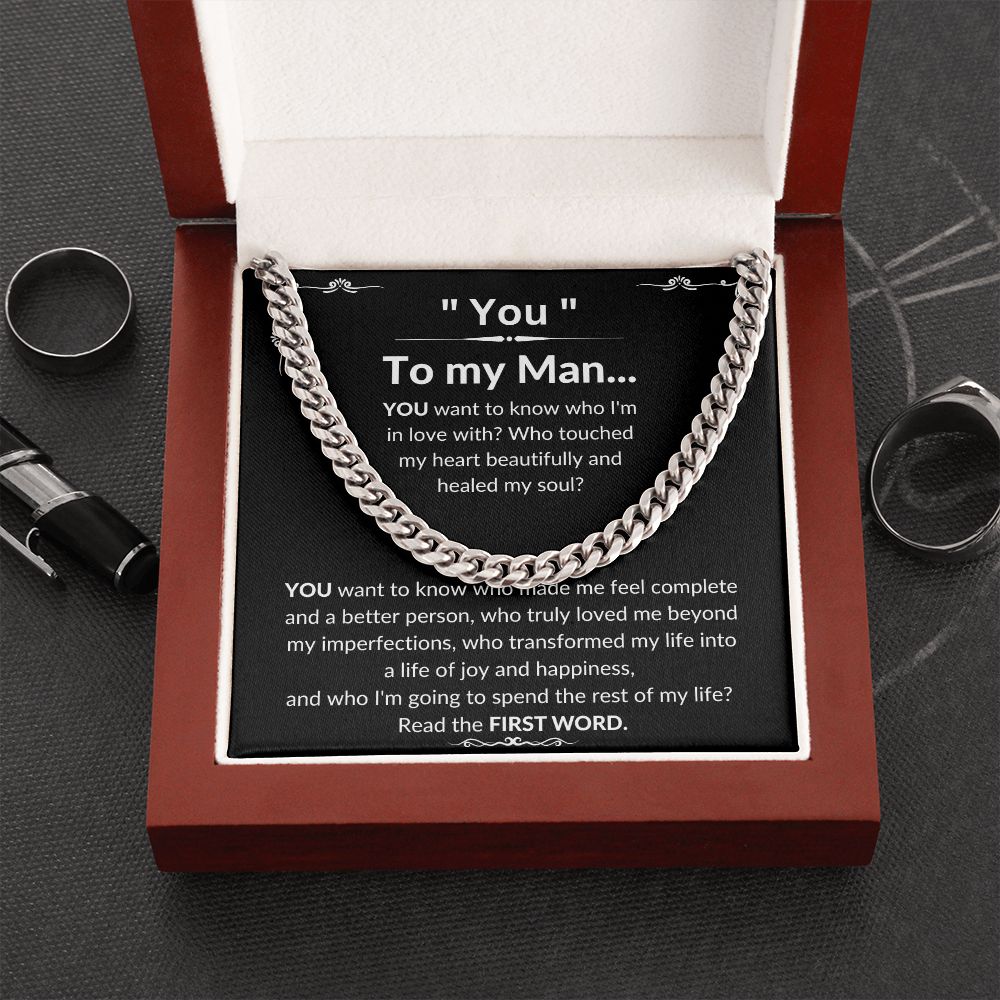 To My Man Luxury Cuban Necklace - YOU