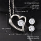 To My Soulmate Necklace With Free Cubic Zirconia Earrings